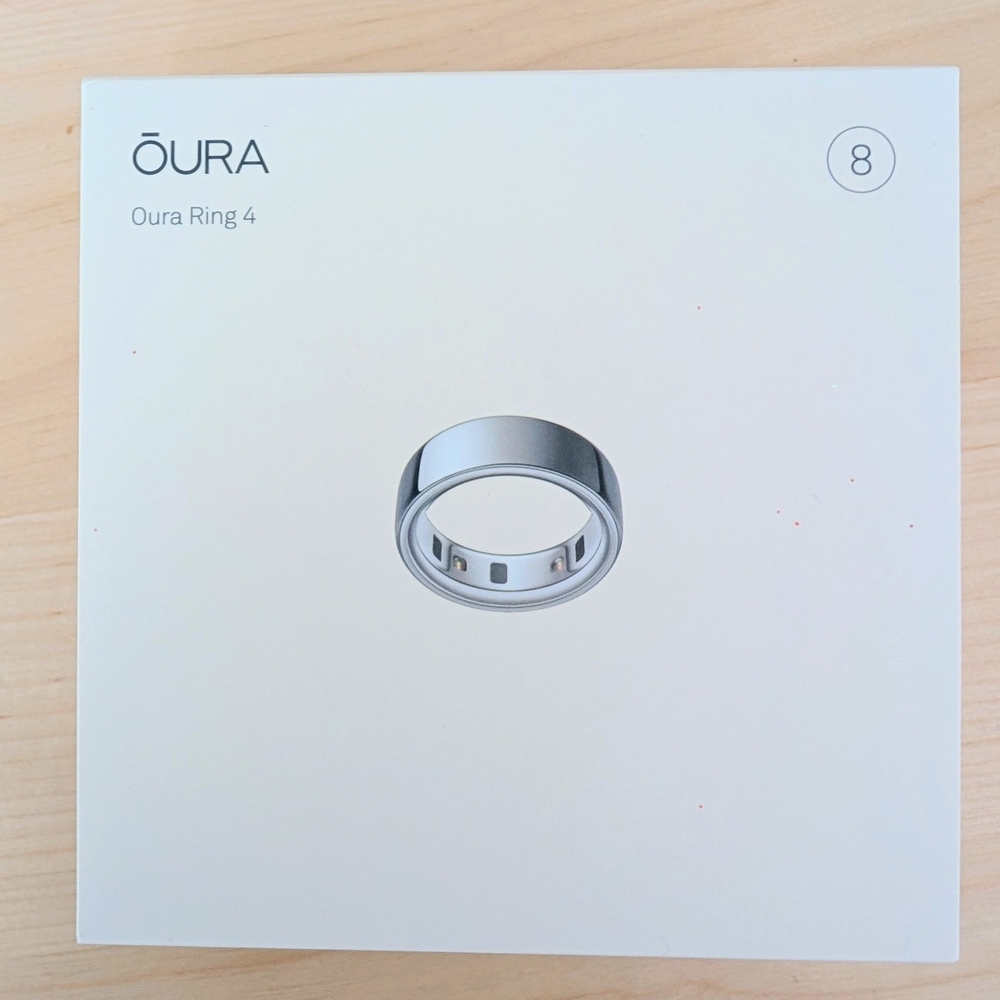 Oura Ring 4 - Silver Size 8 Brand New!